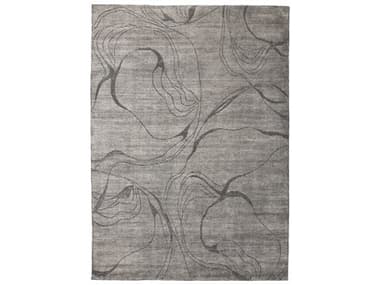 Linie Design Sachi Abstract Area Rug LDSACHISILVER