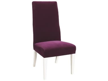 Lillian August Upholstery Walnut Wood Purple Fabric Upholstered Side Dining Chair LNALA3118AC