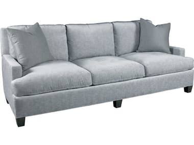 Lillian August Upholstery 95&quot; Istanbul Grey Modern Elm Fabric Upholstered Sofa LNALA9102S