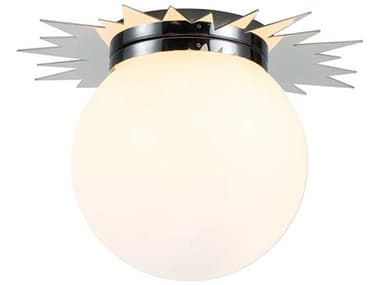 Lucas McKearn Soleil 15" 3-Light Polished Chrome Glass LED Globe Round Flush Mount LCKFM90417PC15