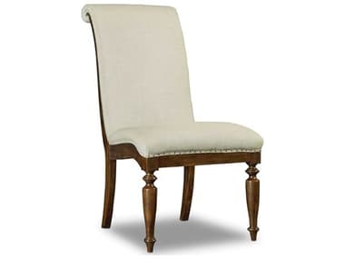 Luxe Designs Brown Fabric Upholstered Side Dining Chair LXD55487465590