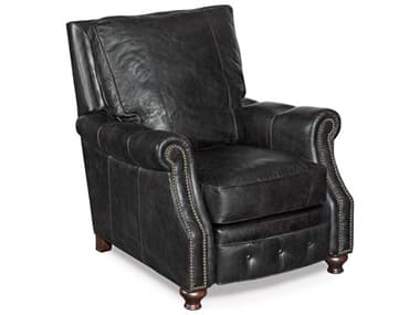 Luxe Designs 34" Black Leather Upholstered Recliner LXD2519801