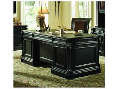 Luxe Designs 36" Black Hardwood Executive Desk LXD471990563