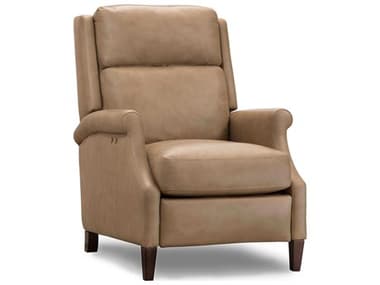 Luxe Designs 38" Beige Leather Upholstered Recliner LXD50247817PWR