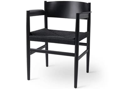 Mater Nestor Black Arm Dining Chair MTR08004
