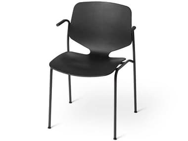 Mater Nova Black Arm Dining Chair MTR09014