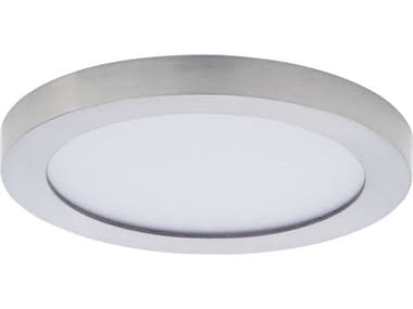 Maxim Lighting Chip 5" 1-Light Silver LED Round Flush Mount MX57690WT