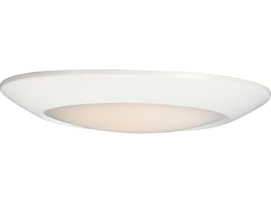 Maxim Lighting Diverse 9" 1-Light White LED Bowl Flush Mount MX57853WTWT