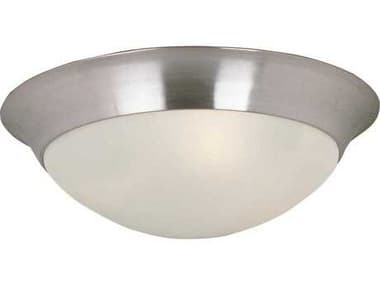 Maxim Lighting Essentials 14" 2-Light Oil Rubbed Bronze Glass Bowl Flush Mount MX5851FTOI