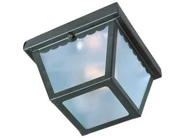 Maxim Lighting Essentials-620x Black & Frosted Glass Outdoor Ceiling Light MX6203FTBK