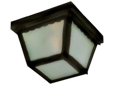 Maxim Lighting Essentials-620x Black & Frosted Glass 2 - Light Outdoor Ceiling Light MX6204FTBK