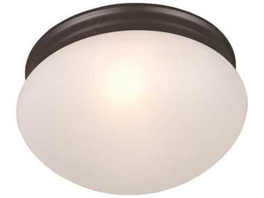 Maxim Lighting Essentials 9" 2-Light Oil Rubbed Bronze Glass Bowl Flush Mount MX5885FTOI