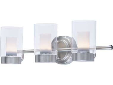 Maxim Lighting Mod 22" Wide Satin Nickel Glass LED Vanity Light MX30263CLFTSN