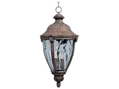 Maxim Lighting Morrow Bay DC & Water Glass 3 - Light Incandescent Outdoor Hanging Light MX3192WGET