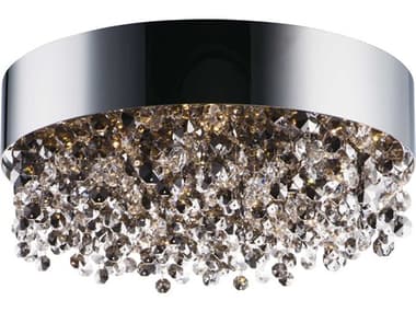 Maxim Lighting Mystic 16" 11-Light Polished Chrome Crystal LED Drum Flush Mount MX39650MSKPC