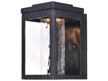 Maxim Lighting Salon with Water Glass LED Outdoor Wall Light MX55902WGBK