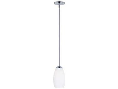 Maxim Lighting Taylor 5" 1-Light Satin Nickel Glass Bell Mini Pendant MX91650SWSN