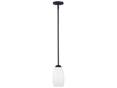 Maxim Lighting Taylor 5" 1-Light Textured Black Glass Bell Mini Pendant MX91650SWTXB