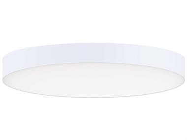 Maxim Lighting Trim 7" 1-Light White LED Round Flush Mount MX57662WTWT
