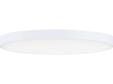 Maxim Lighting Trim 11" 1-Light White LED Round Flush Mount MX57664WTWT
