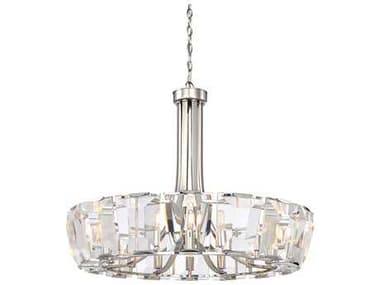 Metropolitan Castle Aurora 33" Wide 16-Light6-Light Polished Nickel Crystal Glass Candelabra Chandelier METN6986613