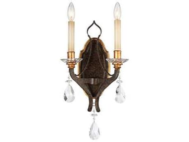 Metropolitan Chateau Nobles 19" Tall Bronze Crystal Wall Sconce METN6452652