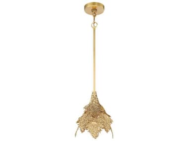 Metropolitan Evergold 8" 1-Light India Gold Vintage Brass Linear Mini Pendant METN7881750