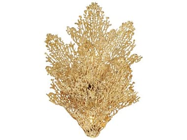 Metropolitan Evergold 11" Tall 2-Light India Gold Vintage Brass LED Wall Sconce METN7882750L