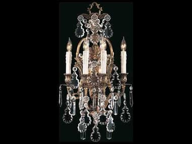Metropolitan Vintage 24" Tall Oxidized Brass Crystal Wall Sconce METN950200
