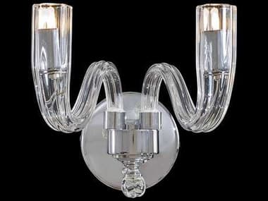 Metropolitan 8" Tall Chrome With Clear Glass Wall Sconce METN9182
