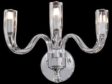 Metropolitan 9" Tall Chrome With Clear Glass Wall Sconce METN9183