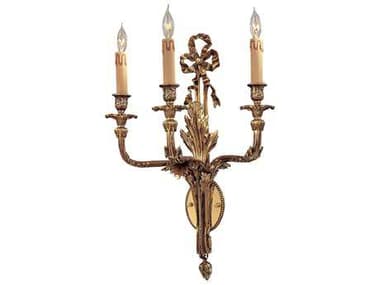 Metropolitan 23" Tall French Gold Wall Sconce METN9800