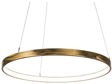 Meyda Anillo 36" Strip Brass Tint LED Round Pendant MY231755