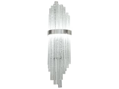 Meyda Aquagen 28" Tall Strip Stainless Steel Silver LED Wall Sconce MY225777