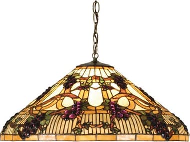 Meyda Art Glass 3 - Light Dome Tiffany Pendant MY52185