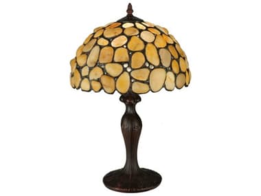 Meyda Jasper Yellow Bronze Table Lamp MY138123