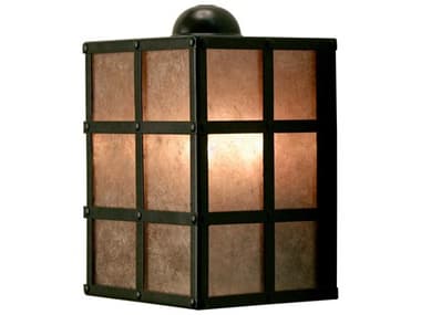 Meyda Baretta 12" Tall 2-Light Blackwash Brown Glass Wall Sconce MY134245