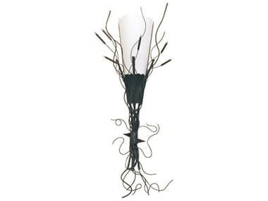 Meyda Cattail 48" Tall 1-Light Blackwash White Wall Sconce MY120126