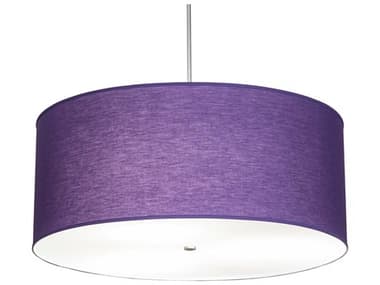 Meyda Cilindro 36" 3-Light Purple Drum Pendant MY226829