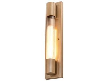 Meyda Cilindro 23" Tall 1-Light Beige Gold Glass LED Wall Sconce MY212469
