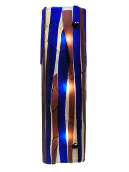 Meyda Metro Fusion 18" Tall 3-Light Blue Tiffany Wall Sconce MY111308