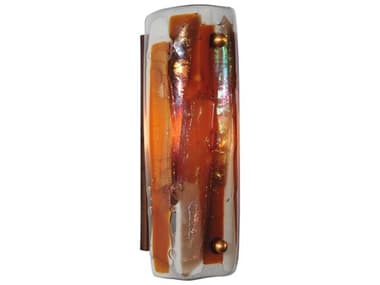 Meyda Metro Fusion 12" Tall 1-Light Copper Wall Sconce MY116174
