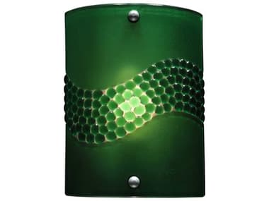 Meyda Metro Fusion 11" Tall 1-Light Green Wall Sconce MY133701