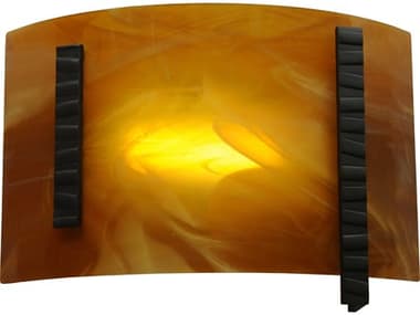 Meyda Metro Fusion 8" Tall 1-Light Brown LED Wall Sconce MY138442