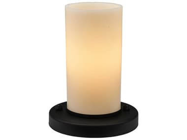 Meyda Table Top Beige Mini Black Glass Lamp MY119066
