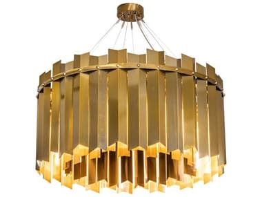 Meyda Eldorado 40" 16-Light6-Light Gold LED Drum Pendant MY213981