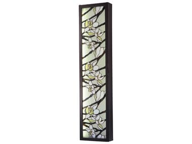 Meyda Floral 43" Tall 3-Light Brown Glass LED Wall Sconce MY126849