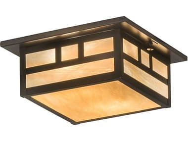 Meyda 2-Light Brown Flush Mount MY196657