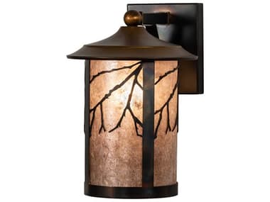 Meyda Fulton 12" Tall 1-Light Antique Copper Wall Sconce MY224911
