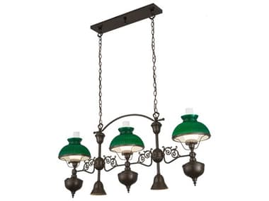 Meyda 3 2 Brown Glass Island Pendant MY180886
